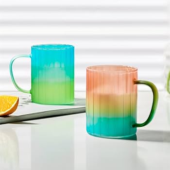 Amazon | FLYILIA マグカップ タンブラーグラス 400ml 耐熱